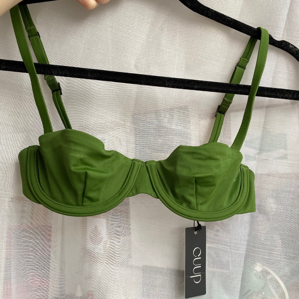 CUUP Balconette Swimsuit Top- Seaweed